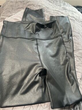 Abercrombie & Fitch Black Shimmer High-Rise Leggings